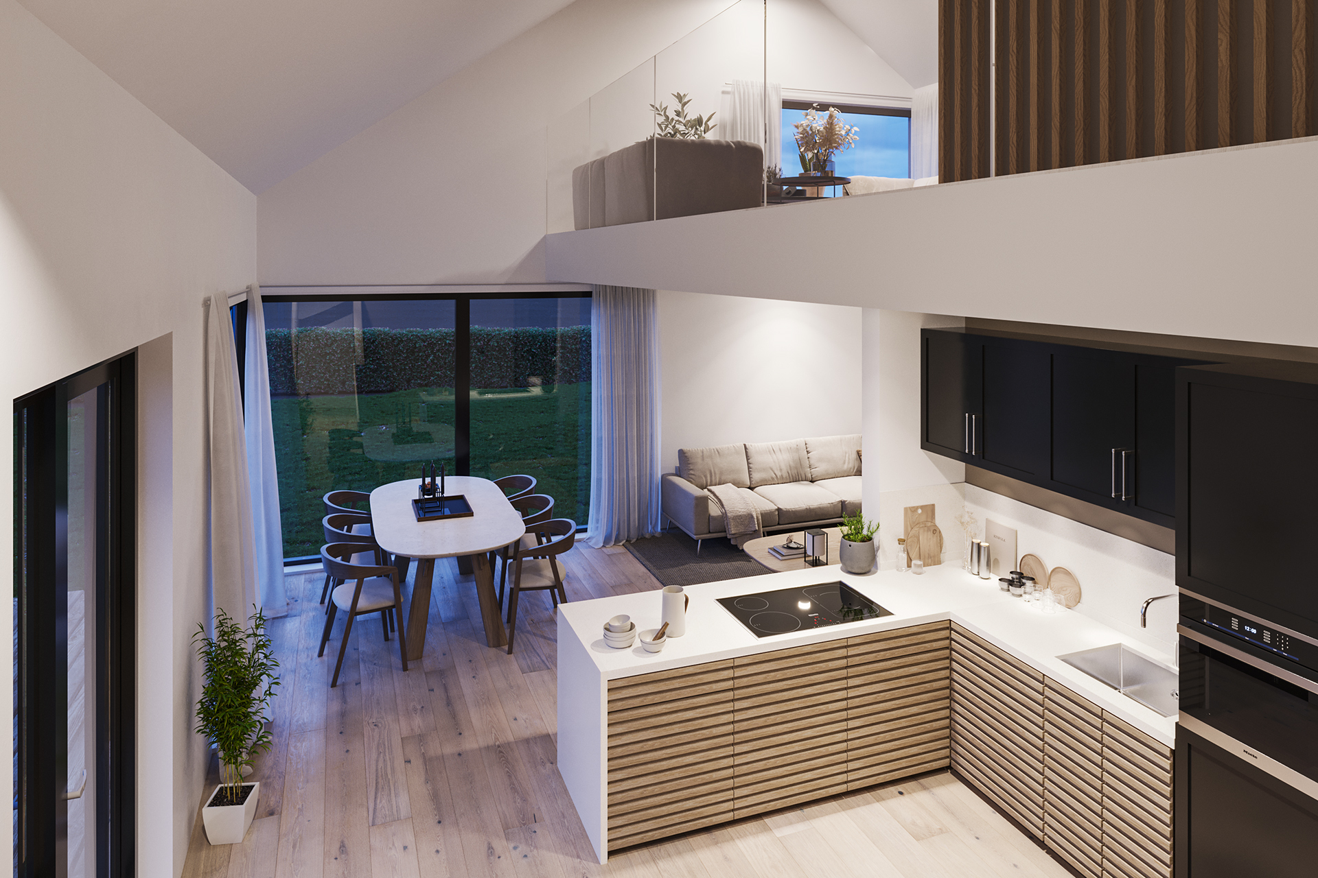 Stue og kjøkken Hyllingen