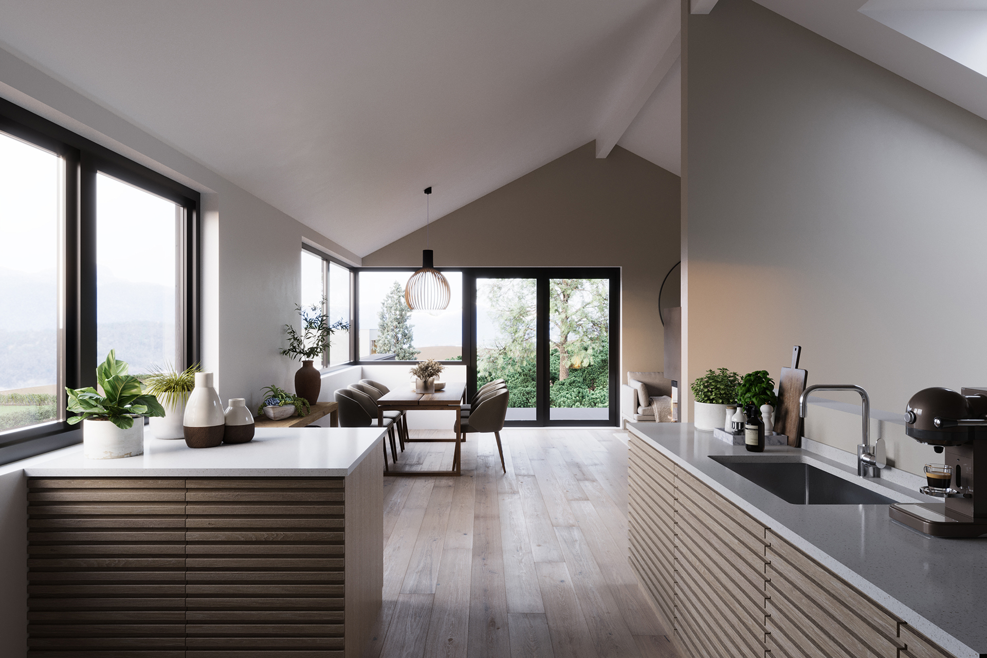 Stue og kjøkken Lifjell